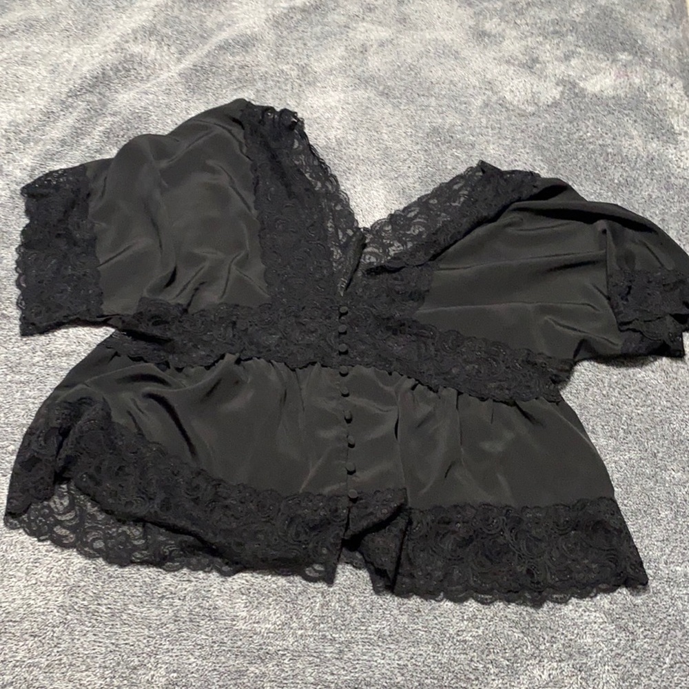 All black sexy shirt